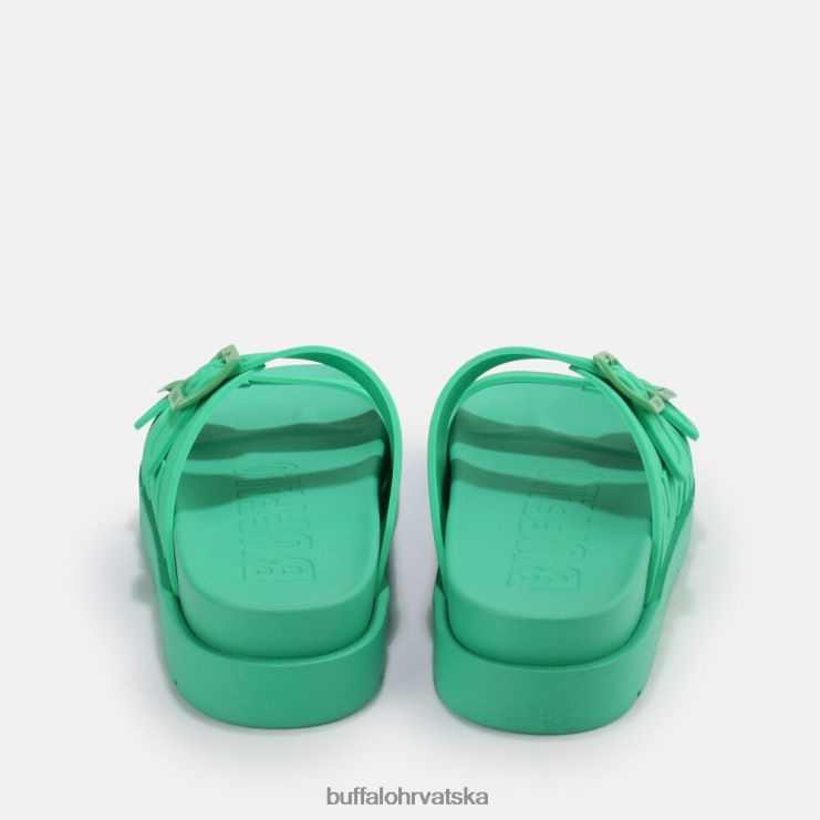 zelena Buffalo eve sol sandale s platformom veganske |slajdova TDD6T460